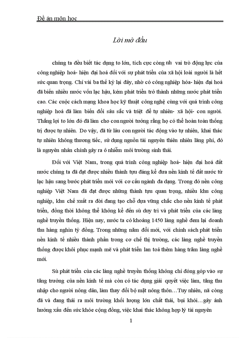 image for page Một số vấn đề về phát triển công nghiệp với môi trường sinh thái thực trạng tại làng nghề khai thác và sản xuất cao lanh ở Sóc Sơn Hà Nội