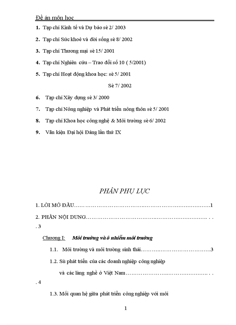 image for page Một số vấn đề về phát triển công nghiệp với môi trường sinh thái thực trạng tại làng nghề khai thác và sản xuất cao lanh ở Sóc Sơn Hà Nội