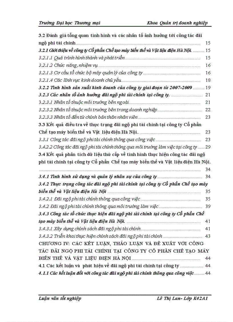 image for page Hoàn thiện công tác đãi ngộ phi tài chính tại công ty Cổ phần Chế tạo máy biến thế và Vật liệu điện Hà Nội