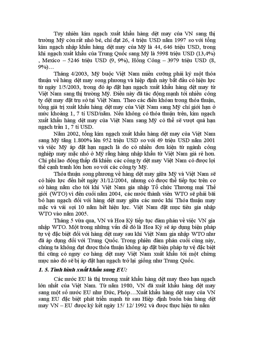 image for page Hiệp định rào cản kỹ thuật thách thức đối với hàng dệt may Việt Nam trước ngưỡng cửa gia nhập WTO