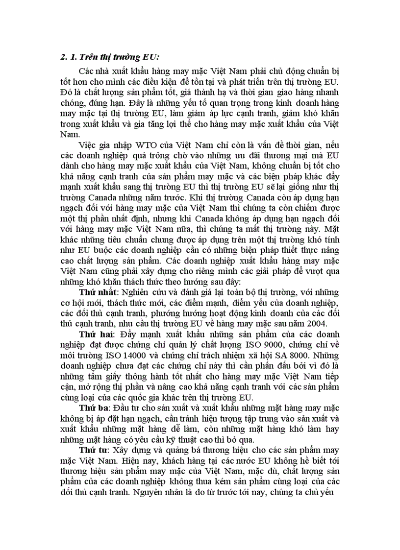 image for page Hiệp định rào cản kỹ thuật thách thức đối với hàng dệt may Việt Nam trước ngưỡng cửa gia nhập WTO