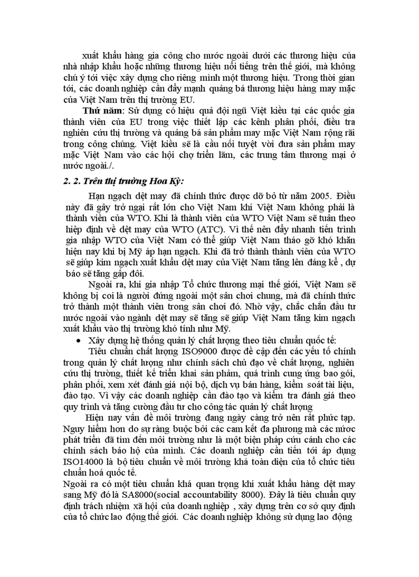 image for page Hiệp định rào cản kỹ thuật thách thức đối với hàng dệt may Việt Nam trước ngưỡng cửa gia nhập WTO