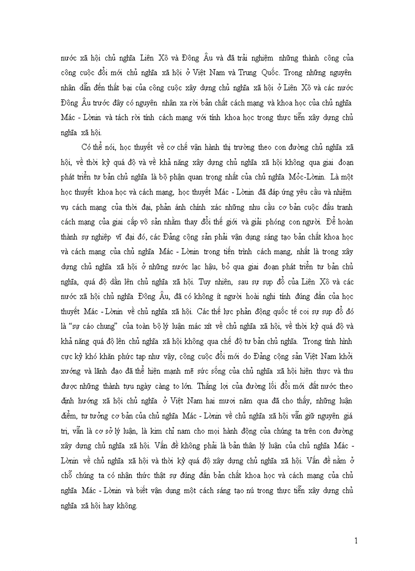 image for page Cơ chế vận hành thị trường theo quan điểm Mác Lênin