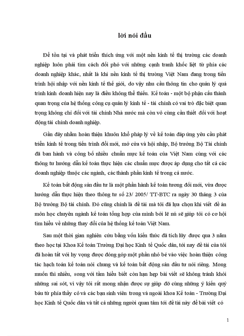 image for page Một số nhận xét về công tác hạch toán bất động sản đầu tư trong các doanh nghiệp ở Việt Nam
