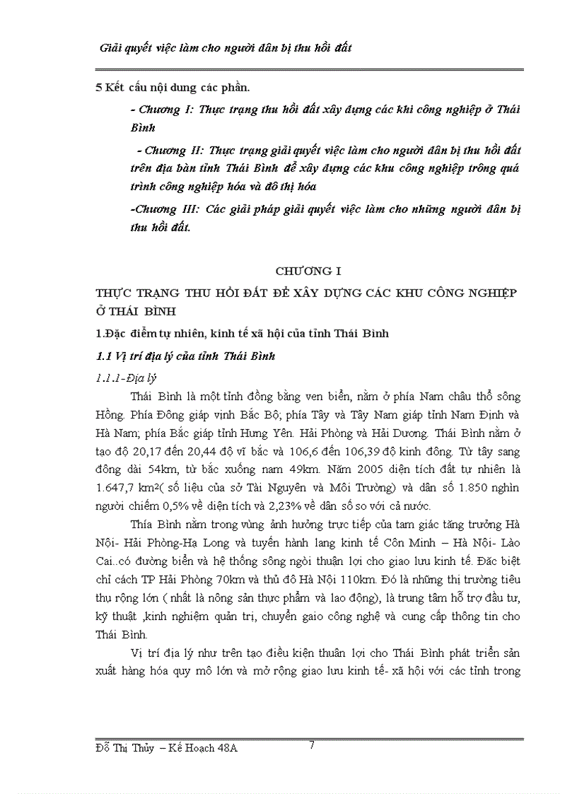 image for page Giải quyết việc làm cho những người dân bị thu hồi đất xây dựng các khu công nghiệp trên địa bàn tỉnh Thái Bình