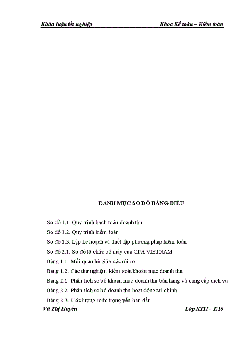 image for page Hoàn thiện quy trình kiểm toán khoản mục doanh thu trong kiểm toán báo cáo tài chính do Công ty Hợp danh Kiểm toán Việt Nam thực hiện 1