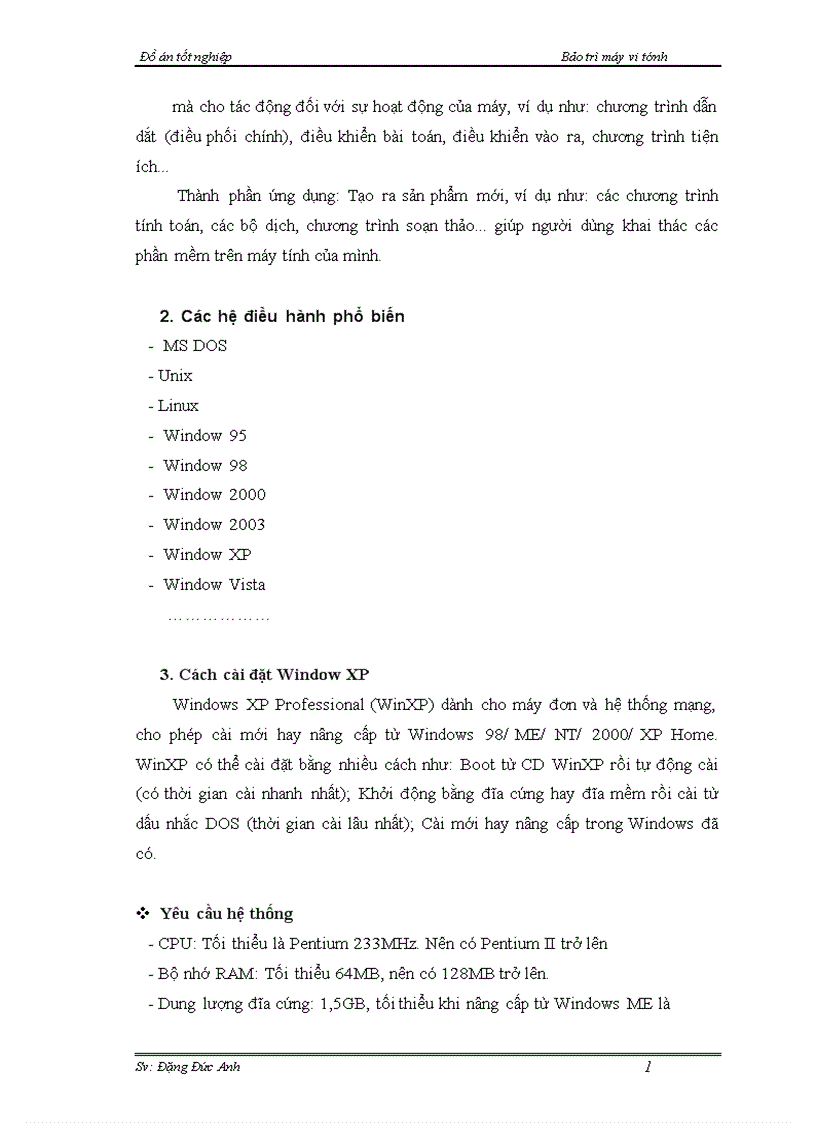 image for page Bảo trì máy vi tính