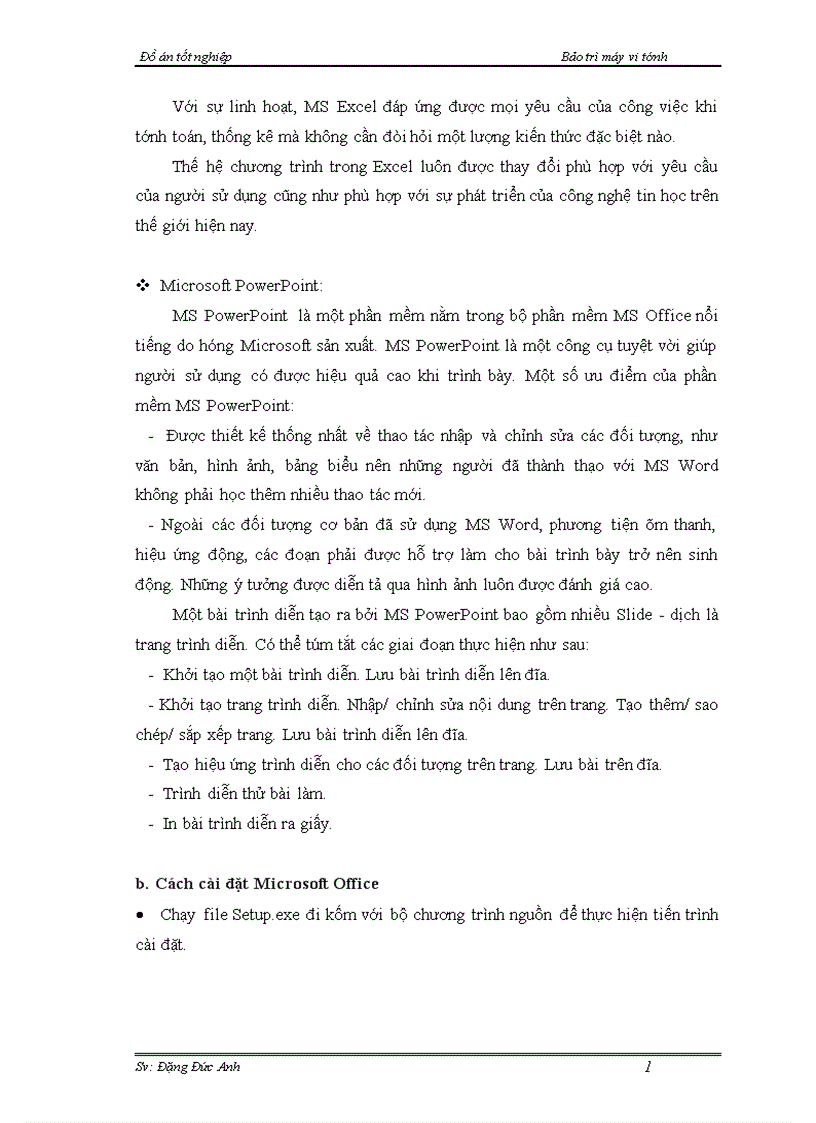 image for page Bảo trì máy vi tính