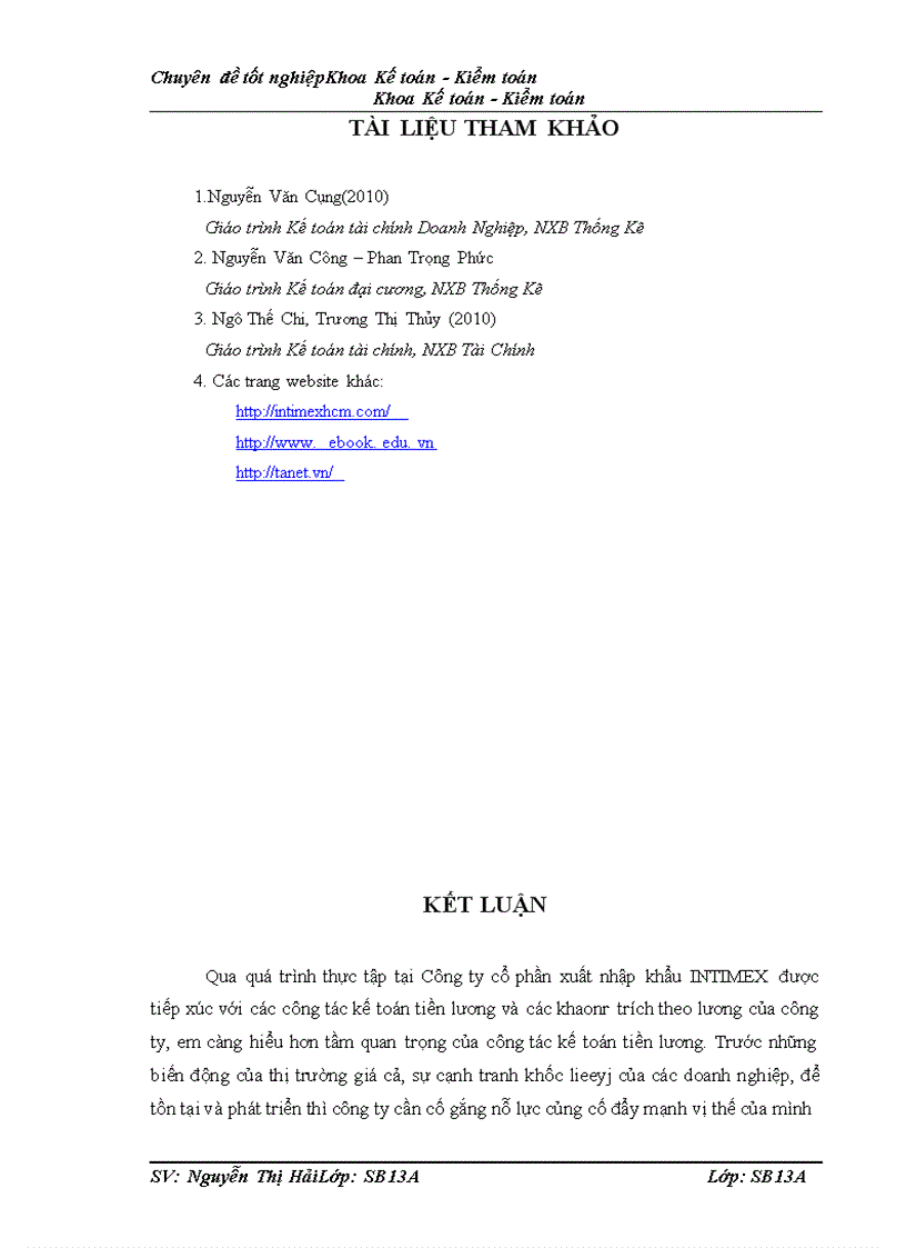 image for page Hoàn thiện công tác kế toán tiền lương và các khoản trích theo lương tại Công ty cổ phần XNK Intimex