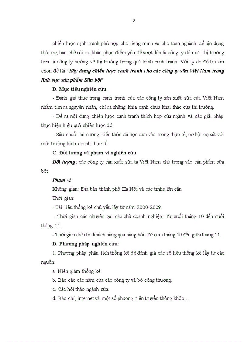 image for page Xây dựng chiến lược cạnh tranh cho các công ty sữa Việt Nam trong lĩnh vực sản phẩm Sữa bột