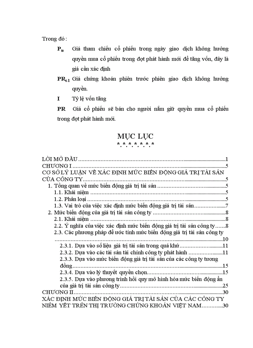 image for page xác định mức biến động giá trị tài sảncủa các công ty niêm yết trên thị trường chứng khoán việt nam