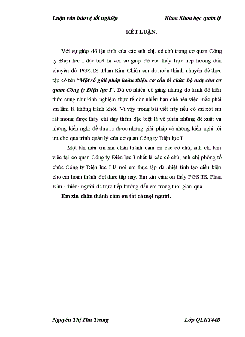 image for page Một số giải pháp hoàn thiện cơ cấu tổ chức bộ máy của cơ quan Công ty Điện lực I 1