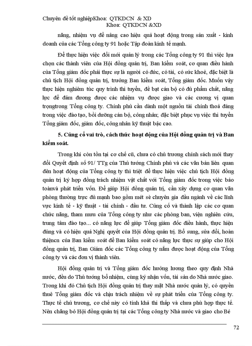 image for page Một số giải pháp nhằm hoàn thiện cơ cấu tổ chức bộ máy quản trị của các tổng công ty 91