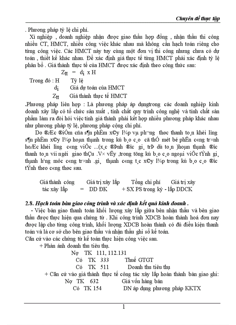image for page Hạch toán chi phí sản xuất và tính giá thành sản phẩm trong doanh nghiệp xây lắp 1