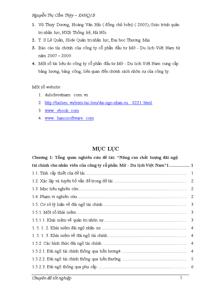 image for page Hoàn thiện công tác đãi ngộ tài chính cho nhân viên tại công ty cổ phần đầu tư du lịch Mở Du lịch Việt Nam