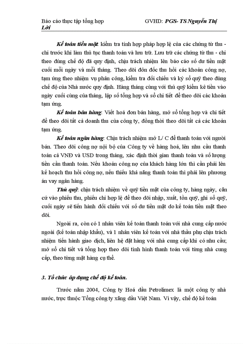 image for page Hình thức kế toán và tổ chức bộ máy kế toán trong Công ty CP hoá dầu Petrolimex