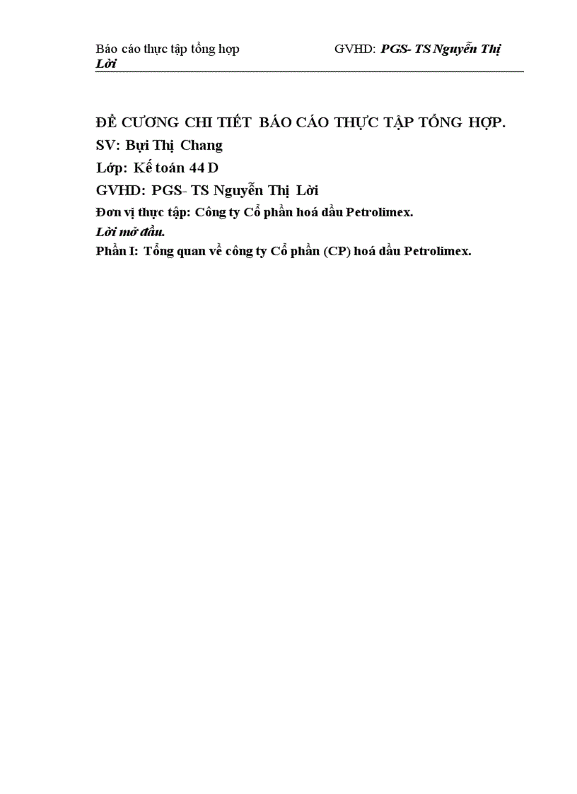 image for page Hình thức kế toán và tổ chức bộ máy kế toán trong Công ty CP hoá dầu Petrolimex