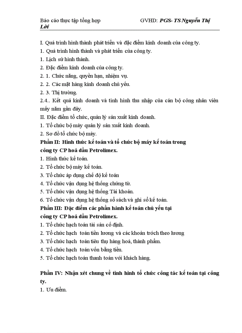 image for page Hình thức kế toán và tổ chức bộ máy kế toán trong Công ty CP hoá dầu Petrolimex