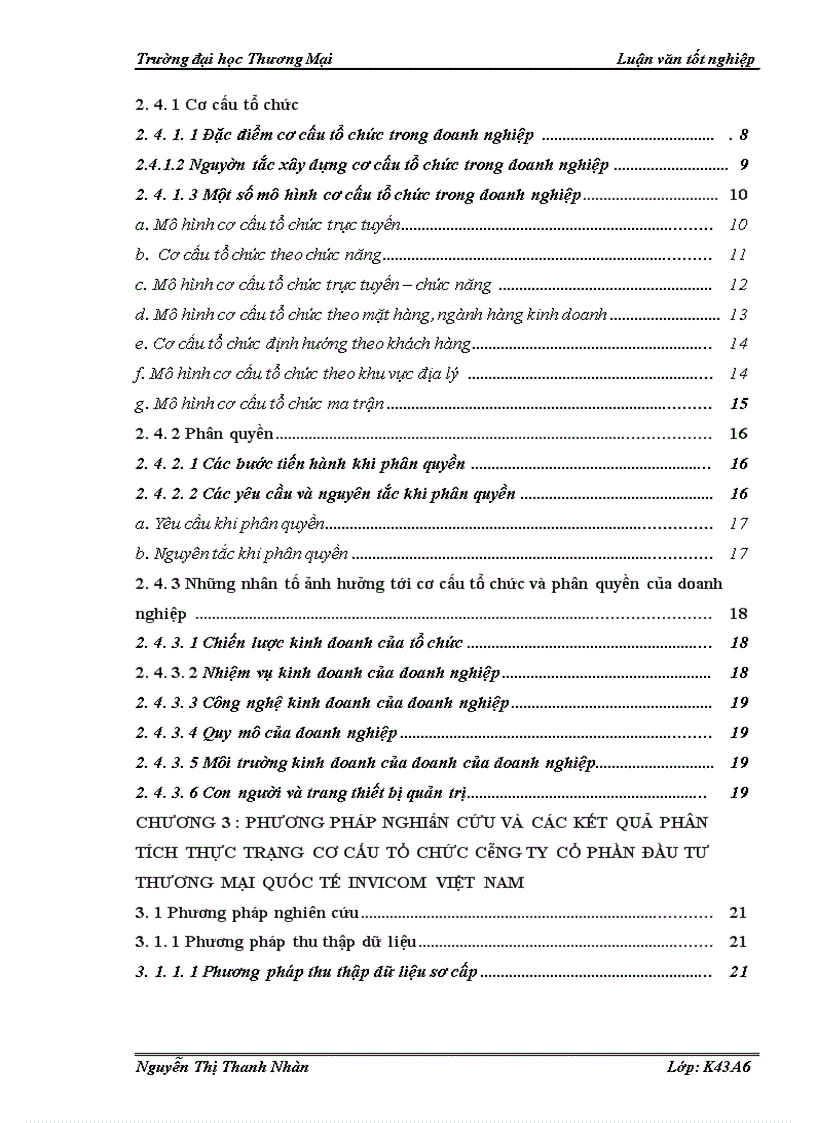 image for page Hoàn thiện cơ cấu tổ chức của Công ty Cổ phần đầu tư thương mại quốc tế Invicom Việt Nam 1