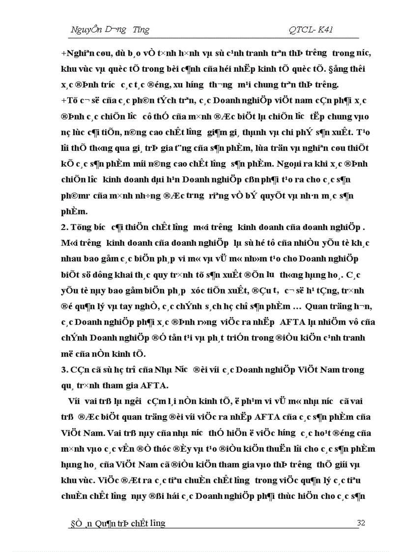 image for page Chất lượng sản phẩm và vai trò của chất lượng sản phẩm trong hội nhập kinh tế khu vực và thế giới 1