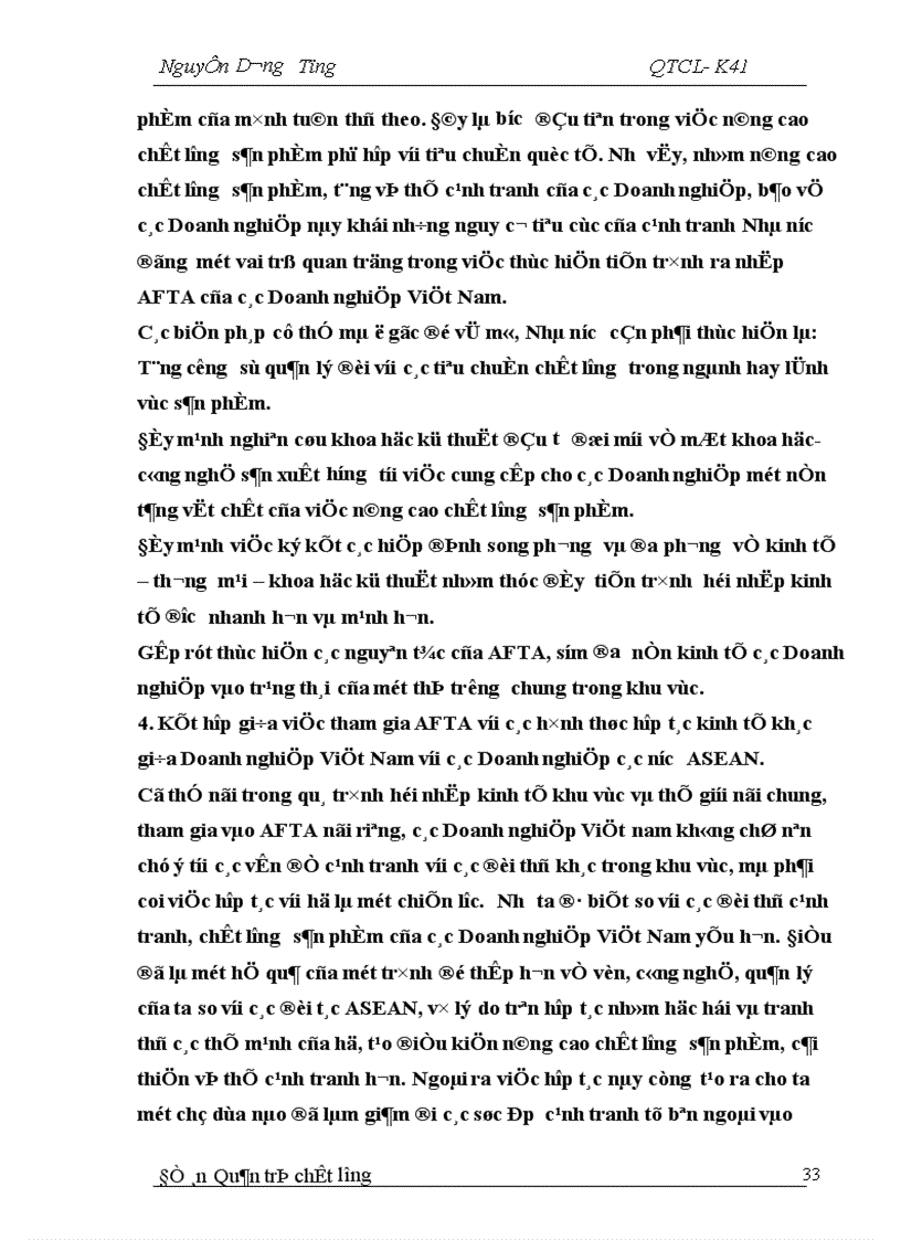 image for page Chất lượng sản phẩm và vai trò của chất lượng sản phẩm trong hội nhập kinh tế khu vực và thế giới 1