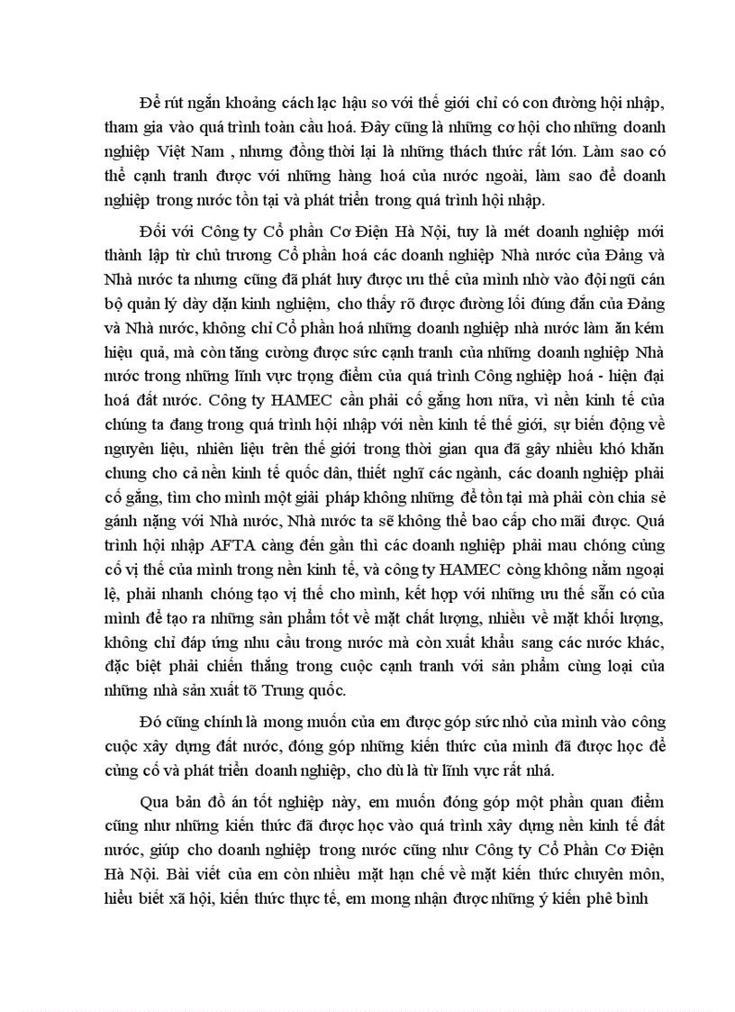 image for page Phân tích và đề xuất biện pháp nâng cao hiệu quả kinh doanh tại Công ty Cổ Phần Cơ Điện Hà Nội 1