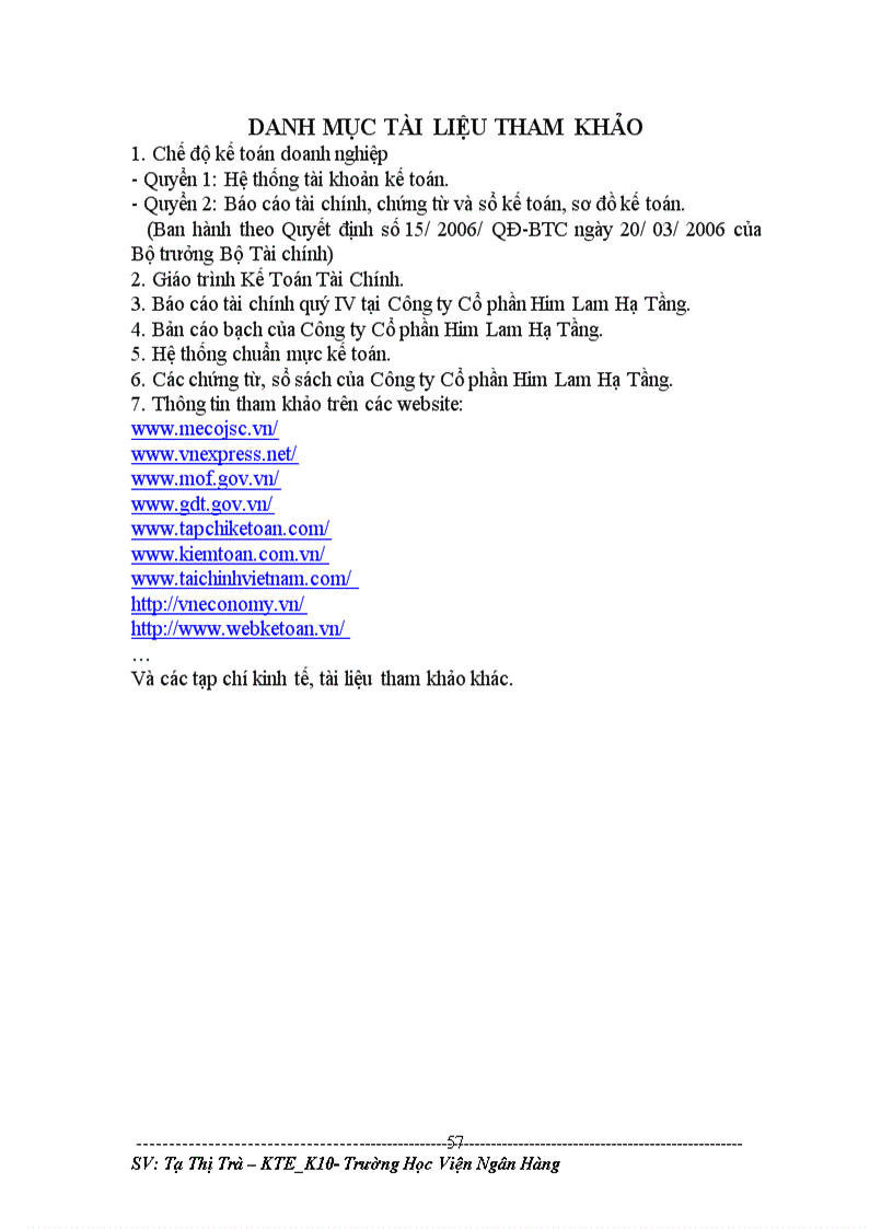 image for page Hoàn thiện hạch toán nguyên vật liệu tại Công ty Cổ phần Him Lam Hạ Tầng 1