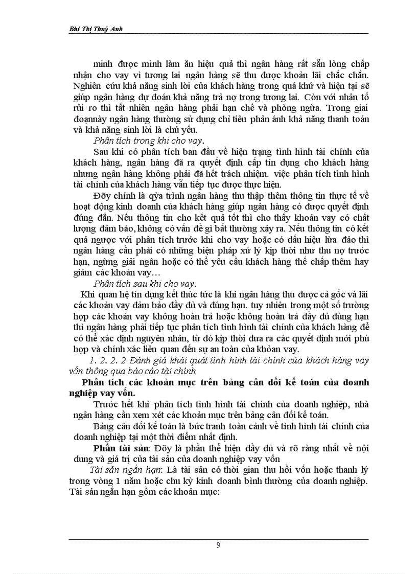 image for page Phân tích tài chính của doanh nghiệp thông qua các báo cáo tài chính của doanh nghiệp vay vốn tại ngân hàng Nông nghiệp và Phát triển Nông thôn nam Hà Nội