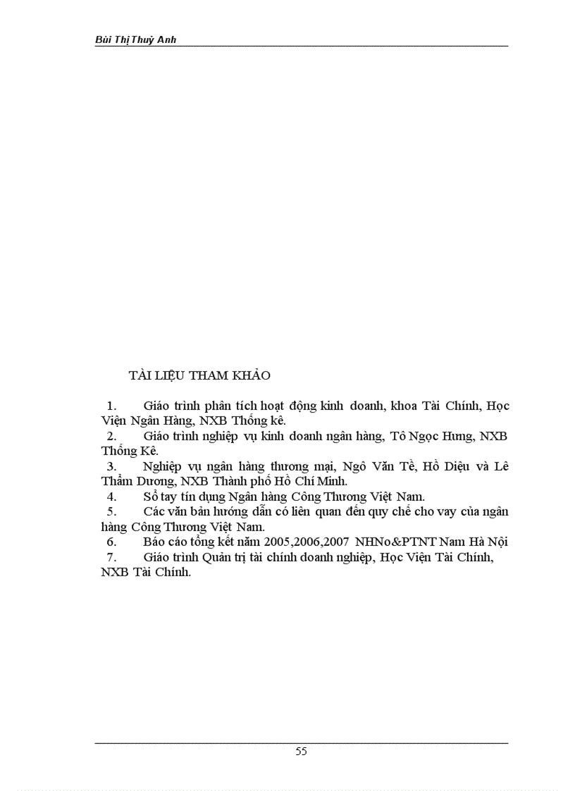 image for page Phân tích tài chính của doanh nghiệp thông qua các báo cáo tài chính của doanh nghiệp vay vốn tại ngân hàng Nông nghiệp và Phát triển Nông thôn nam Hà Nội