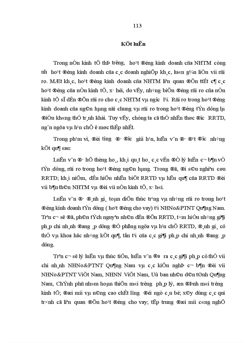 image for page Quản lý rủi ro tín dụng trong hoạt động kinh doanh của NHNo PTNT Quảng Nam