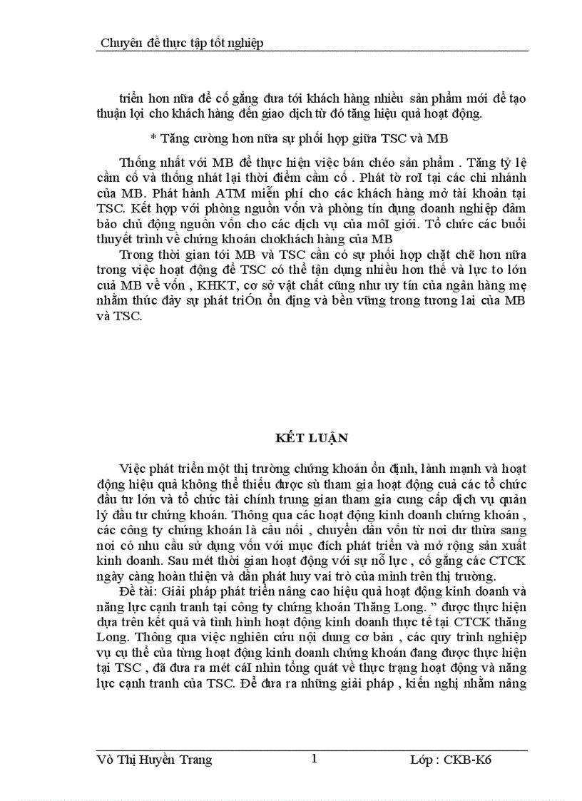 image for page Giải pháp nâng cao hiêu quả hoạt động kinh doanh và năng lực cạnh tranh của công ty chứng khoán Thăng Long 1