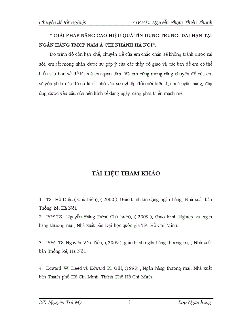 image for page Giải pháp nâng cao hiệu quả tín dụng trung dài hạn tại Ngân hàng TMCP Nam Á chi nhánh Hà Nội 1
