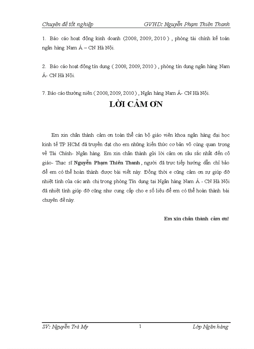 image for page Giải pháp nâng cao hiệu quả tín dụng trung dài hạn tại Ngân hàng TMCP Nam Á chi nhánh Hà Nội 1