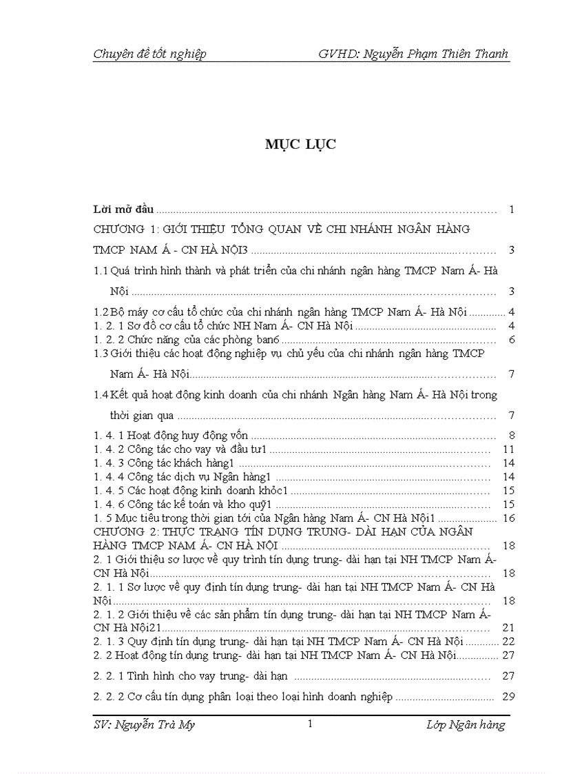 image for page Giải pháp nâng cao hiệu quả tín dụng trung dài hạn tại Ngân hàng TMCP Nam Á chi nhánh Hà Nội 1