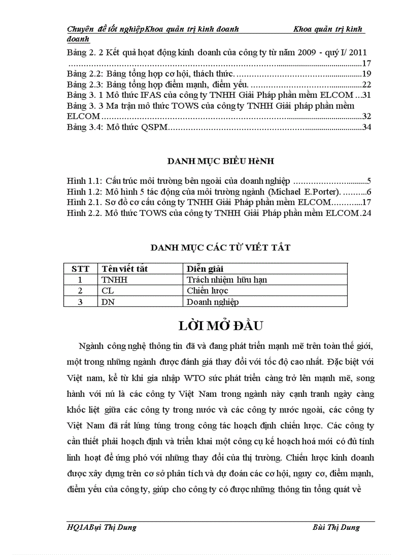 image for page Phân tích TOWS chiến lược kinh doanh của công ty TNHH Giải pháp Phần mềm ELCOM 1