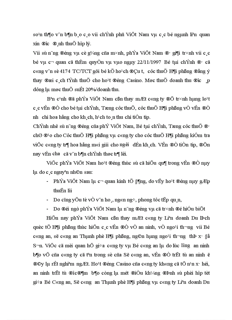 image for page Vai trò của Bên Việt Nam ở công ty Liên doanh du lịch Quốc tế Hải Phòng thực trạng bài học và giải pháp