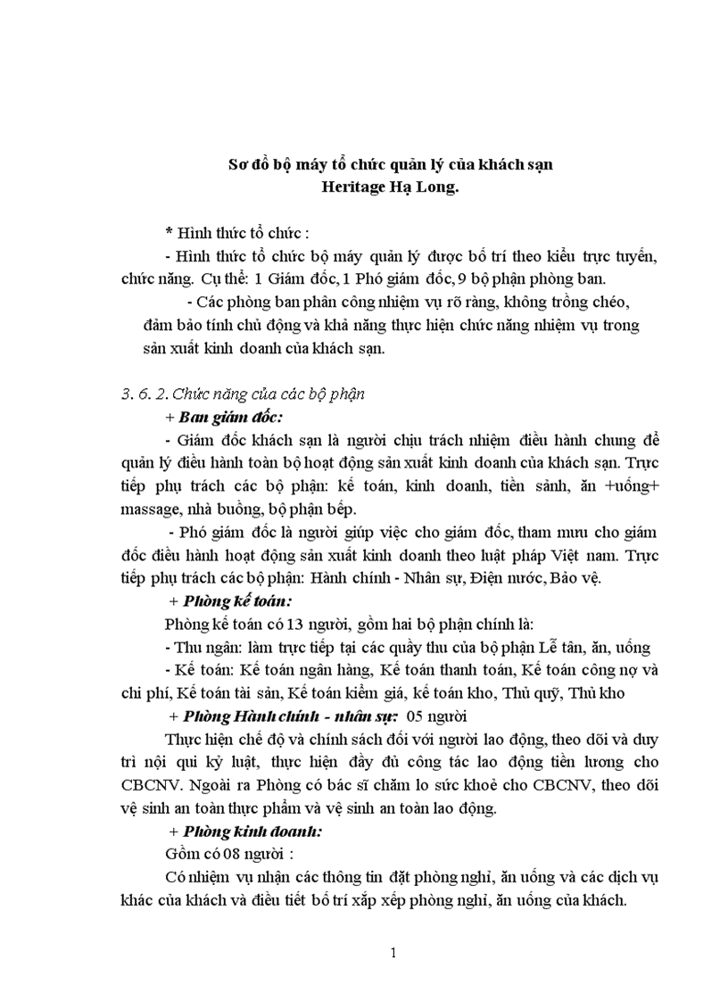 image for page Kết quả hoạt động của Khách sạn Heritage Hạ Long