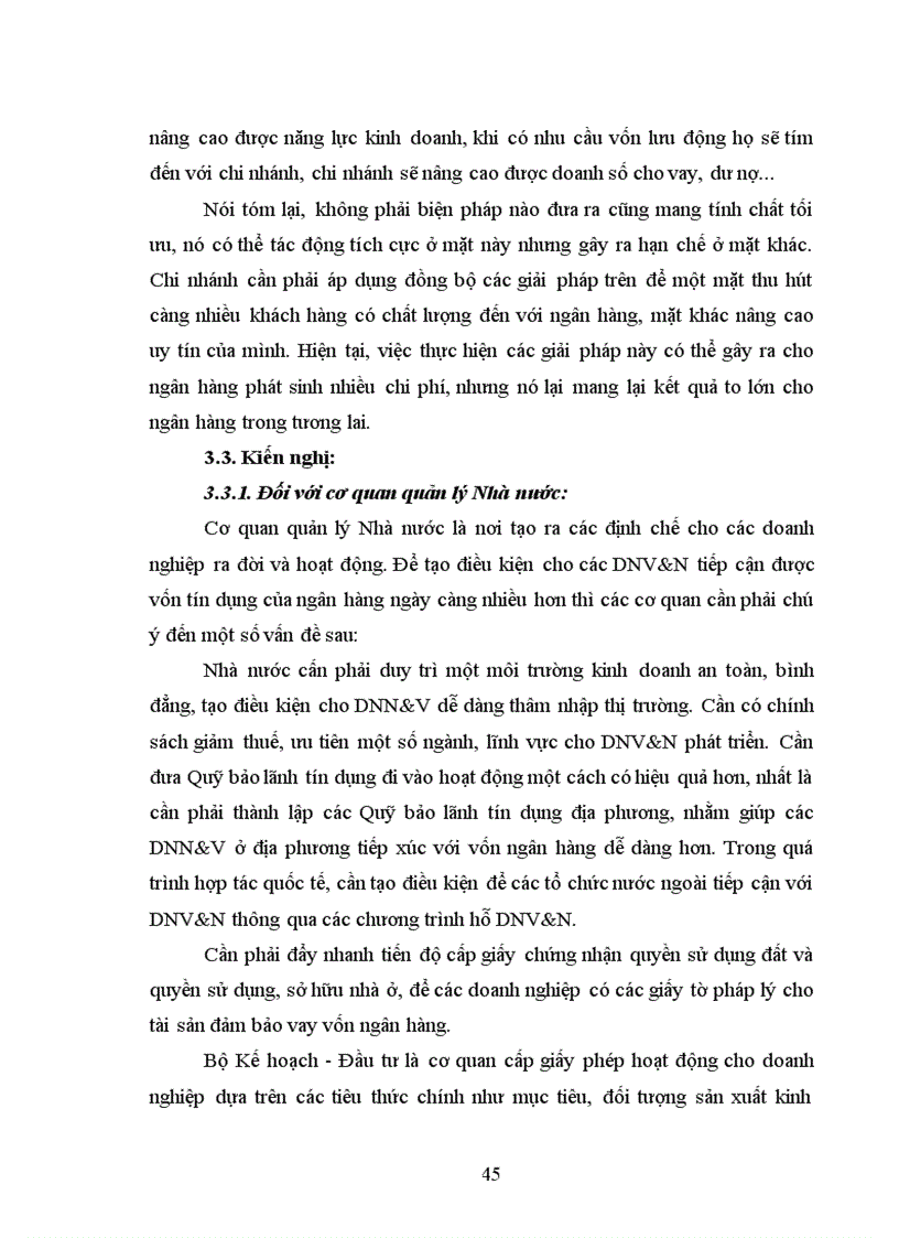 image for page Nâng cao chất lượng tín dụng đối với DNV N tại Sở Giao Dịch I Ngân hàng đầu tư phát triển VN 1