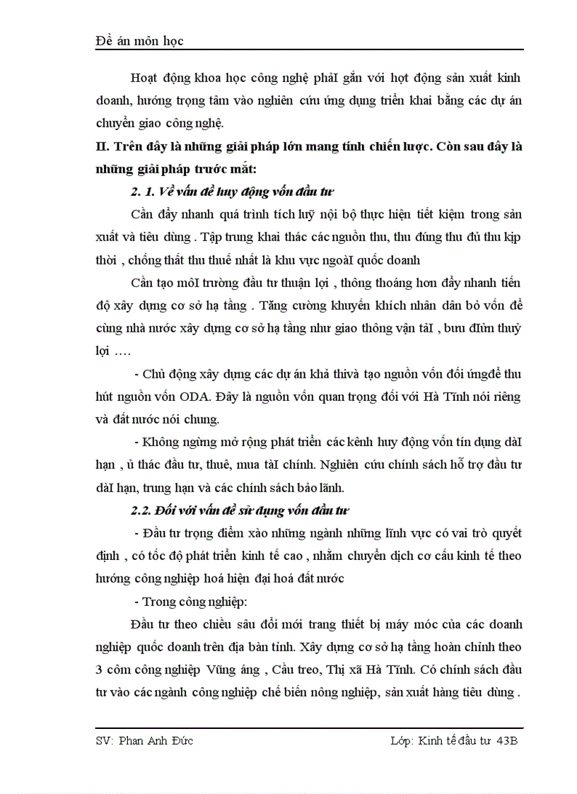 image for page Thực trạng và giải pháp nhằm thu hút và sử dụng vốn đầu tư có hiệu quả tại Hà Tĩnh 1
