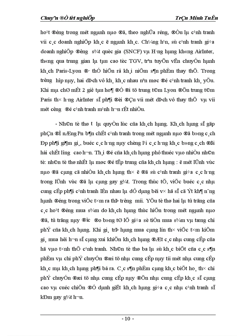 image for page Một số giải pháp marketing nhằm hoàn thiện và nâng cao mức độ thỏa mãn khách hàng của Công ty TM DV Tràng Thi 1