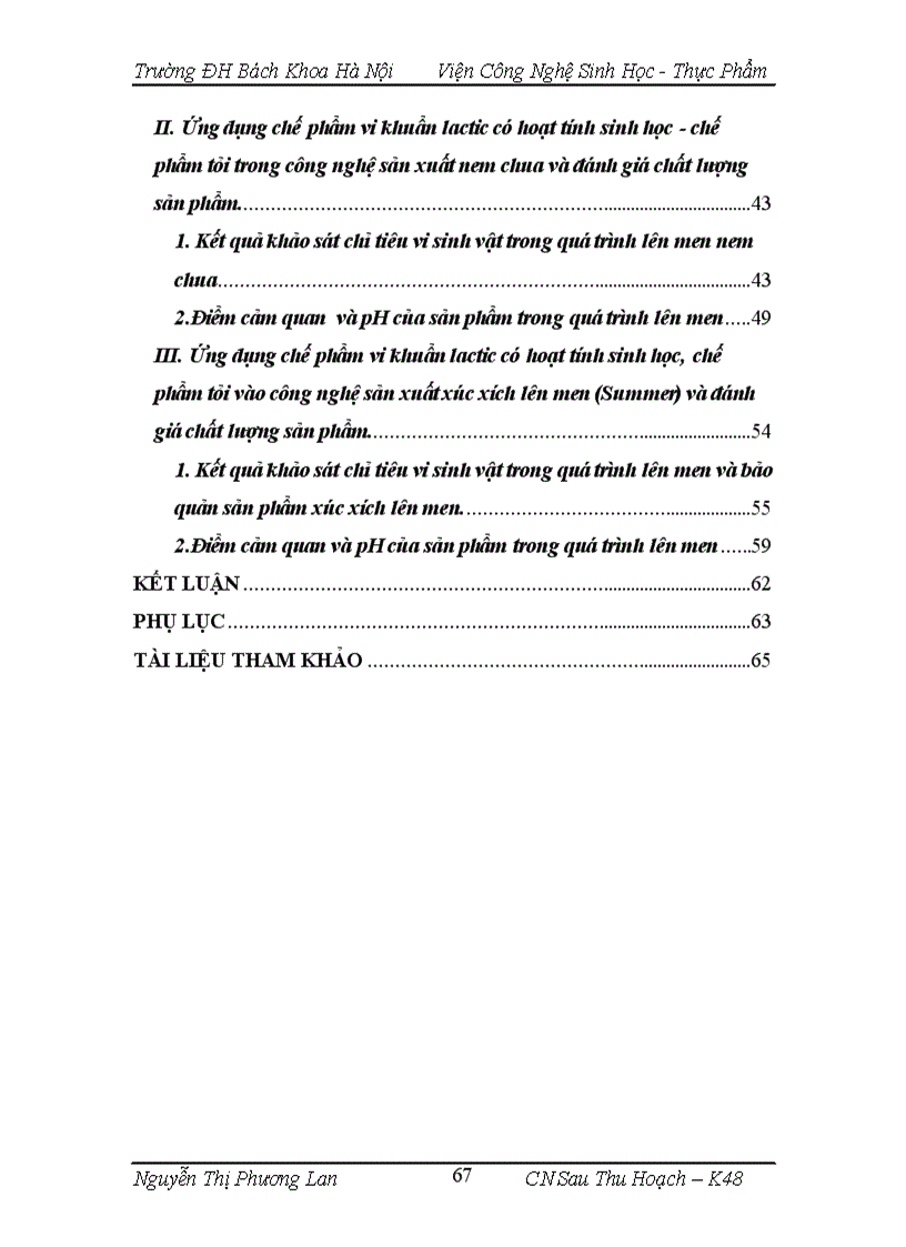 image for page Nghiên cứu ứng dụng chế phẩm vi khuẩn lactic có hoạt tính sinh học và chế phẩm tỏi trong sản xuất thịt lên men nem chua xúc xích lên men 1