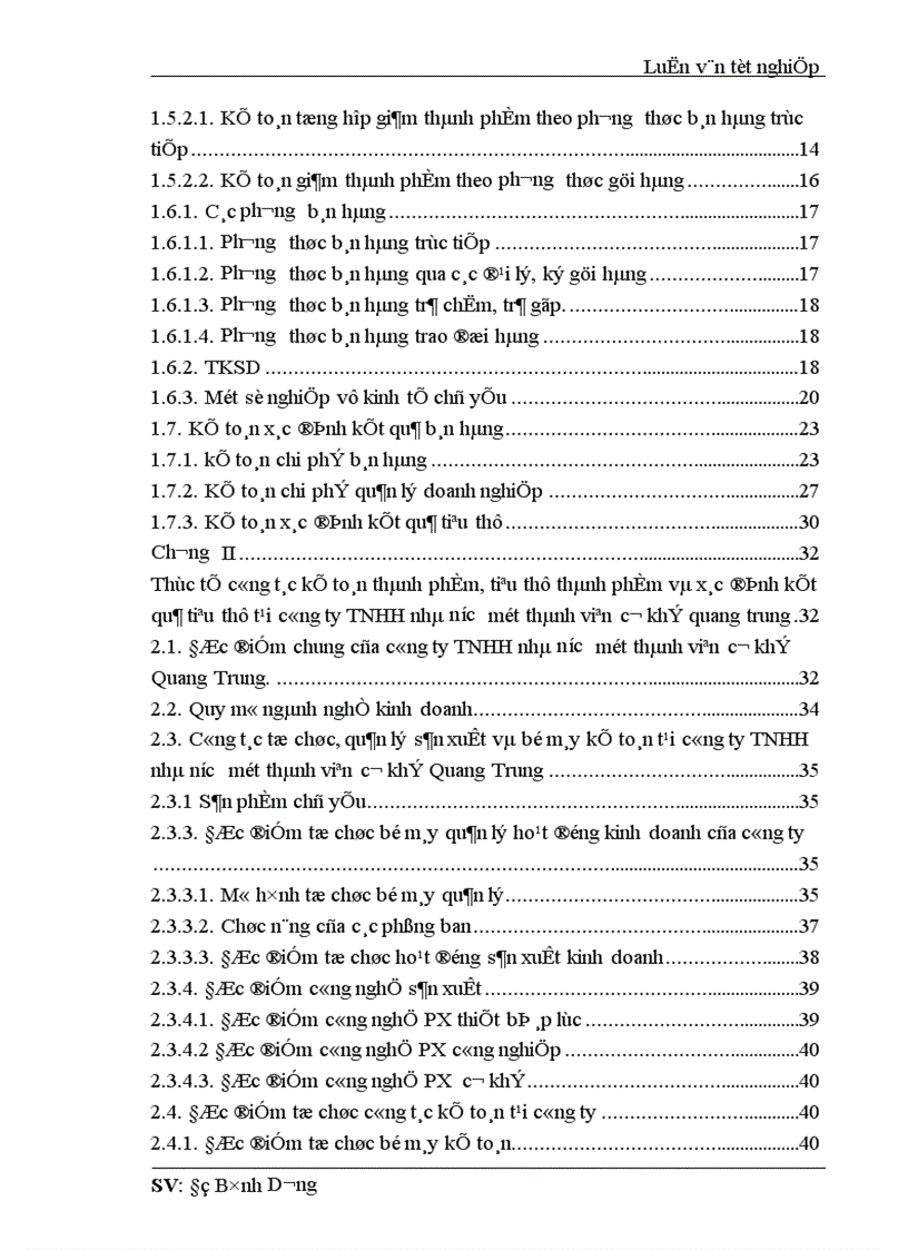 image for page Kế toán thành phẩm tiêu thụ thành phẩm và xác định kết quả tiêu thụ tại công ty TNHH Nhà nước một thành viên cơ khí Quang Trung 1