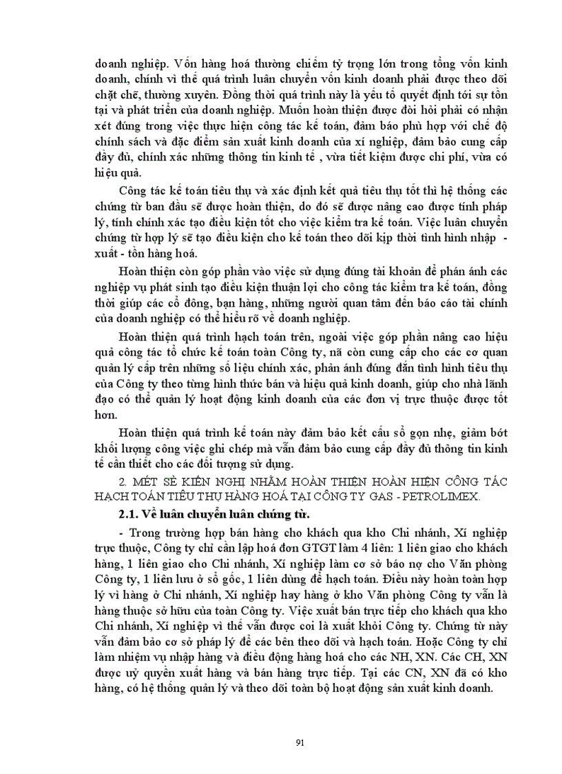image for page Hoàn thiện hạch toán tiêu thụ hàng hoá và xác định kết quả tiêu thụ tại Công ty Gas Petrolimex 1