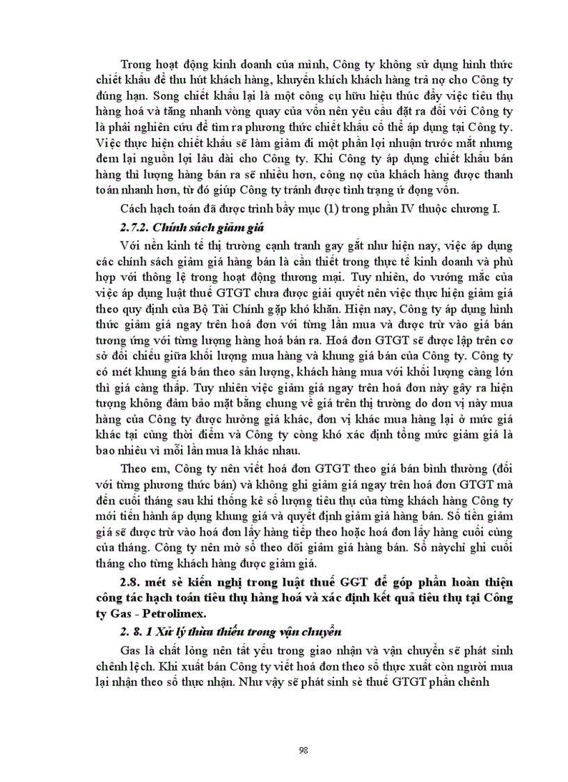 image for page Hoàn thiện hạch toán tiêu thụ hàng hoá và xác định kết quả tiêu thụ tại Công ty Gas Petrolimex 1