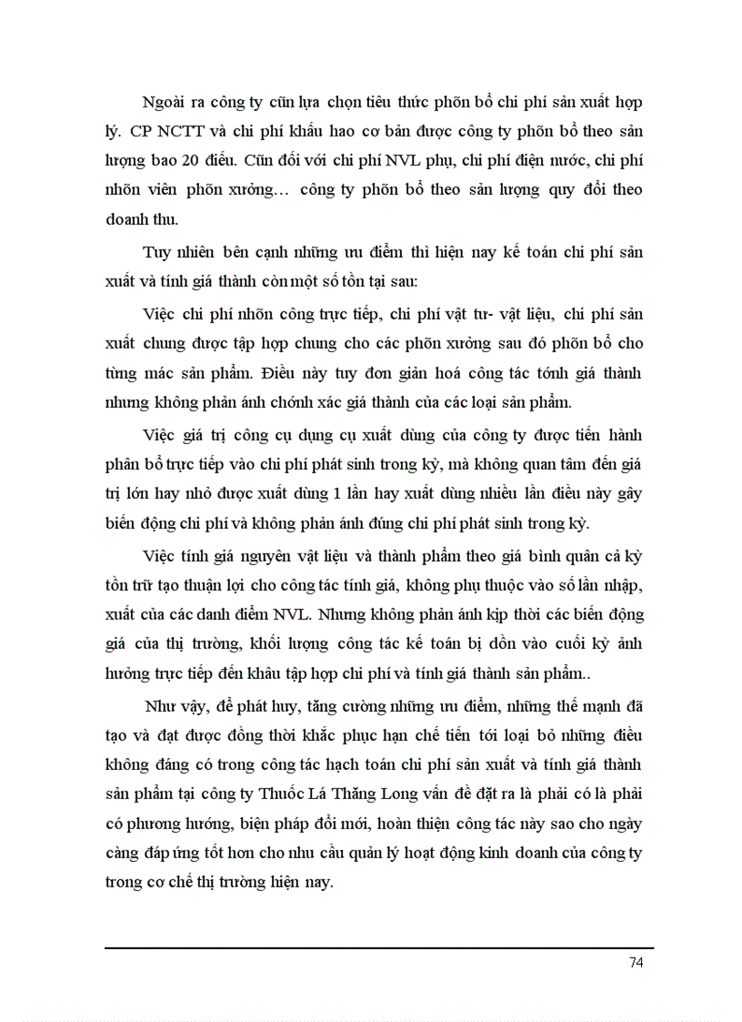 image for page Hoàn thiện kế toán chi phí sản xuất và tính giá thành tại công ty Thuốc Lá Thăng Long