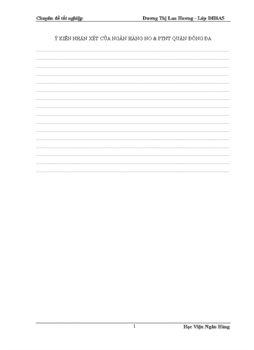 image for page Giải pháp mở rộng tín dụng đối với DNVVN tại Chi nhánh NHNo PTNT Đống Đa 1