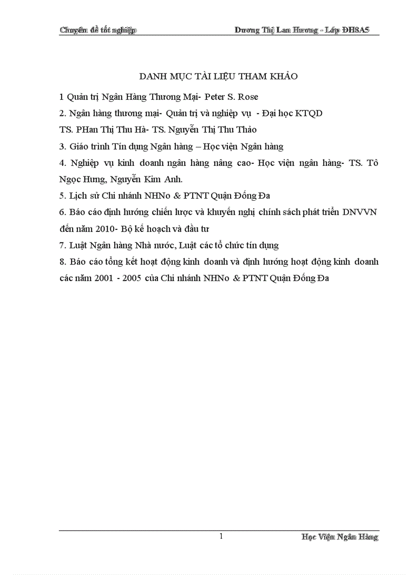 image for page Giải pháp mở rộng tín dụng đối với DNVVN tại Chi nhánh NHNo PTNT Đống Đa 1