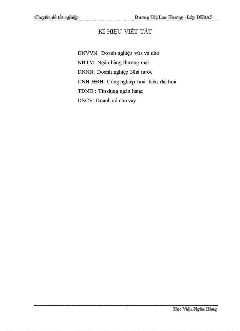 image for page Giải pháp mở rộng tín dụng đối với DNVVN tại Chi nhánh NHNo PTNT Đống Đa 1