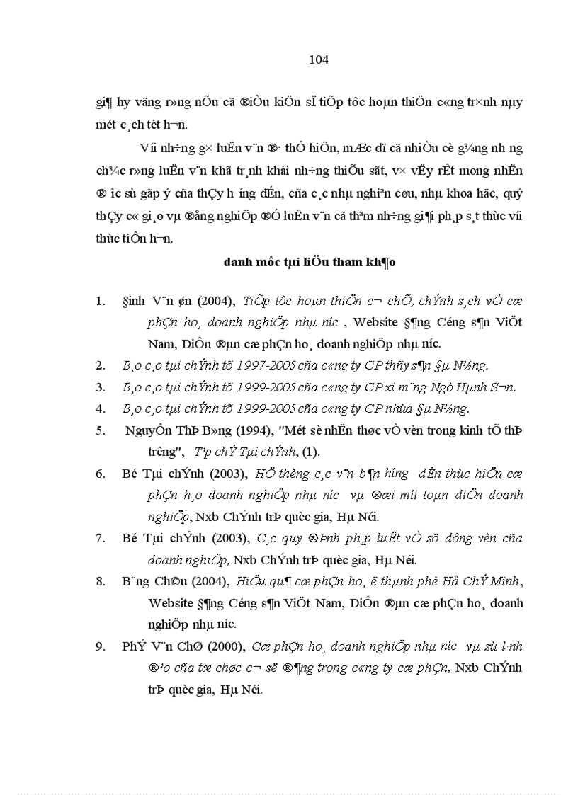 image for page Hiệu quả sử dụng vốn ở các doanh nghiệp công nghiệp sau cổ phần hóa của Đà Nẵng