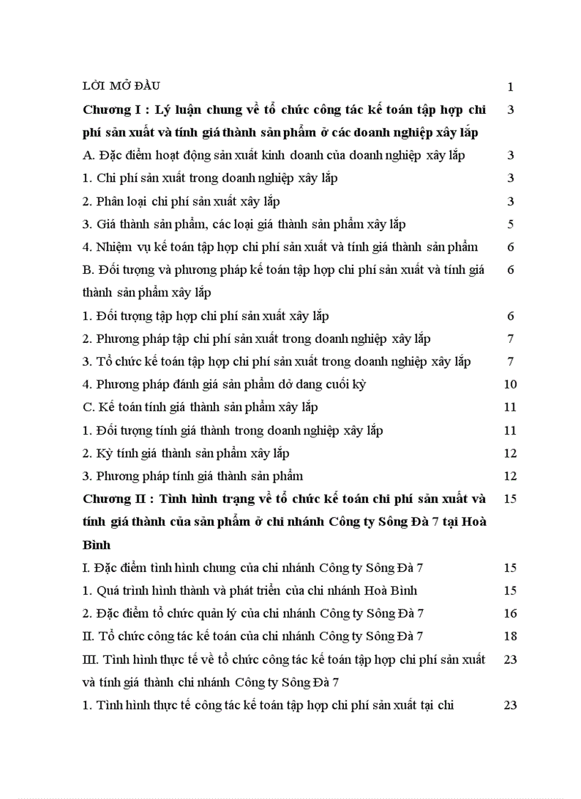 image for page Một số biện pháp nhằm hoàn thiện công tác kế toán chi phí sản xuất và tính giá thành sản phẩm tại Chi nhánh Công ty Sông Đà 7 1